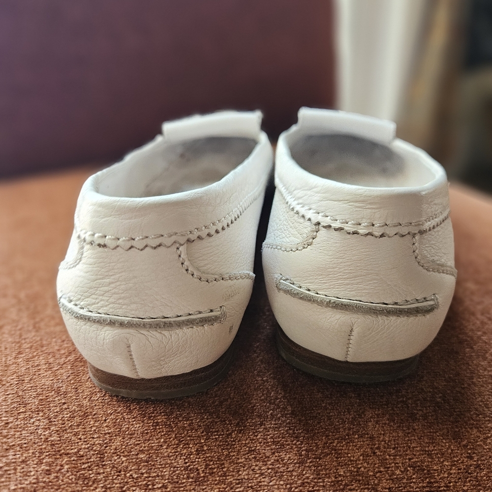 Dior White Loafers with SILVER Accents - Picture 6 of 10